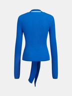 2-in-1 Knot-Front Ribbed Top