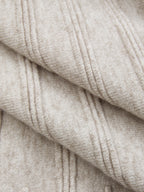 Textured Knit A-Line Midi Skirt