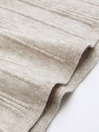 Textured Knit A-Line Midi Skirt