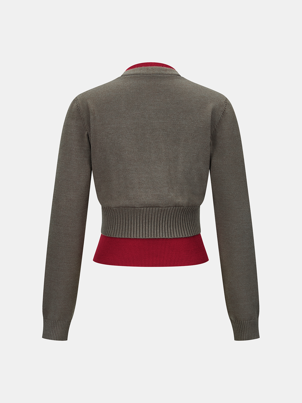 Color-Block V-Neck Sweater