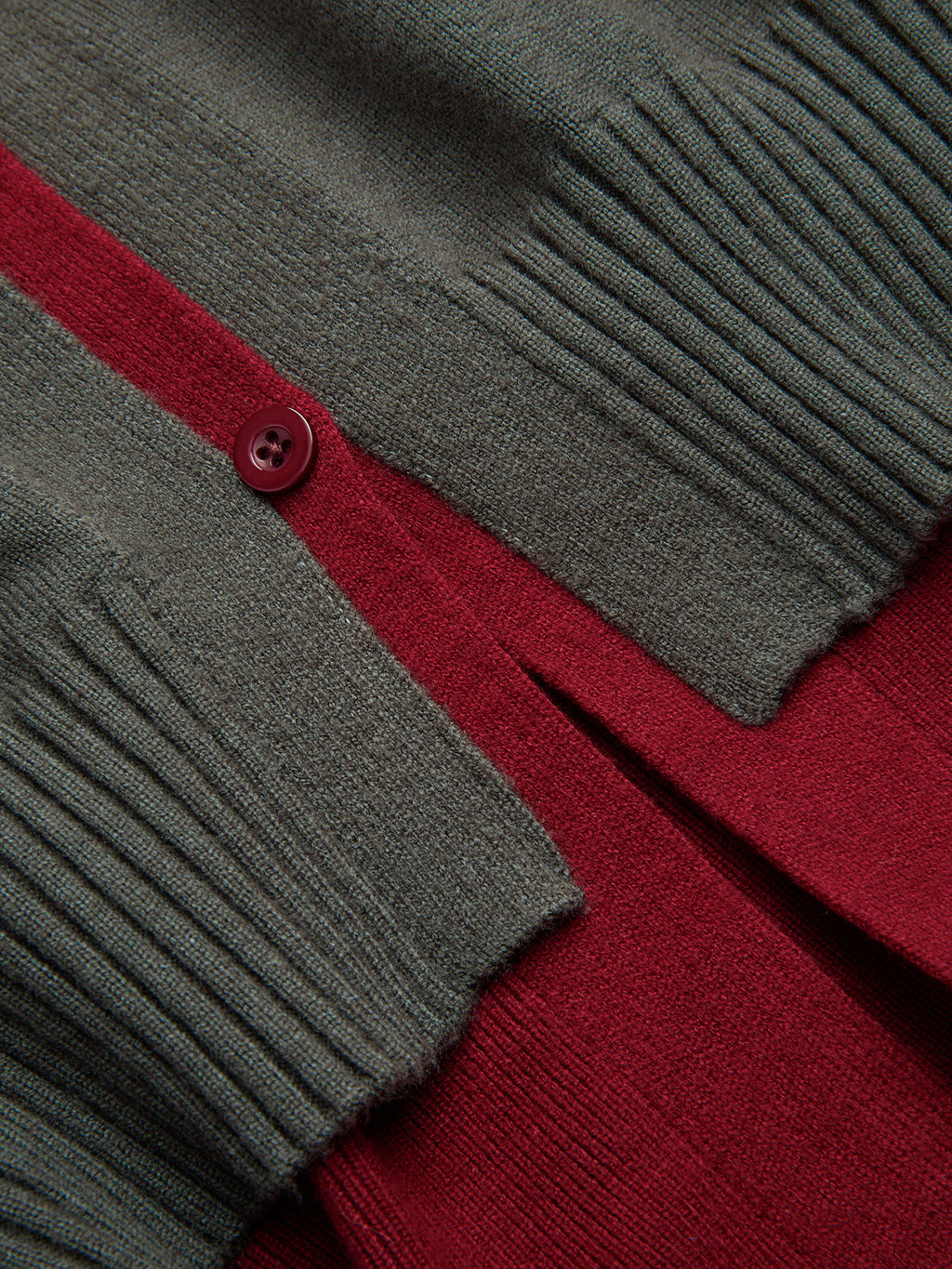 Color-Block V-Neck Sweater