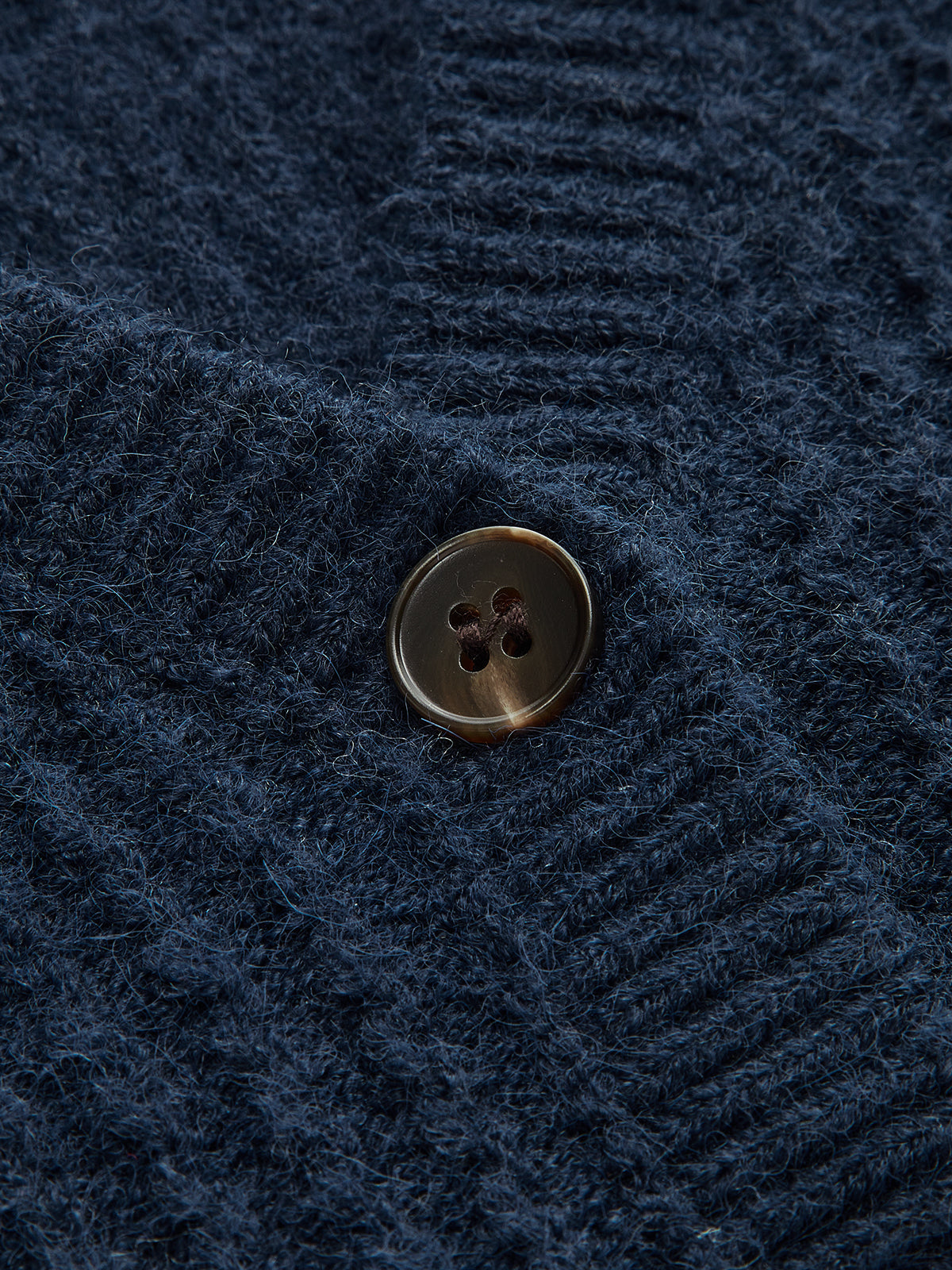 Striped Shirt Panel Button-Front Cardigan