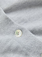 Plaid Detail Contrast Collar Knit Cardigan
