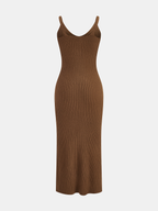 Cable-Knit Sweater & Cami Knit Dress Two-Piece Set