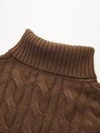 Cable-Knit Sweater & Cami Knit Dress Two-Piece Set