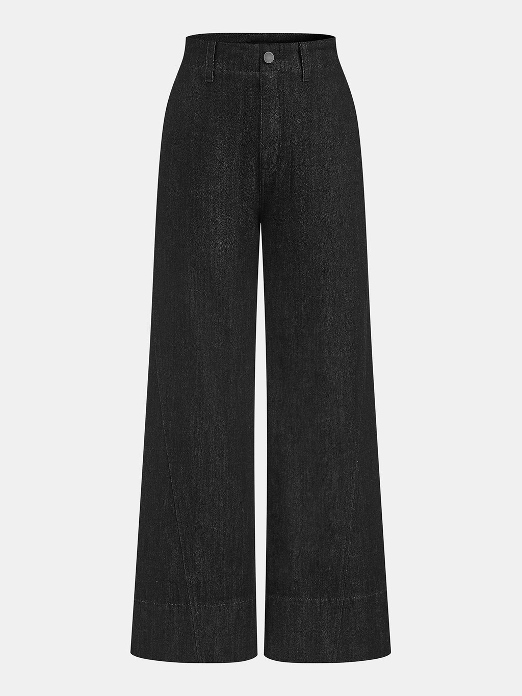 High-Waist Denim Wide-Leg Jeans