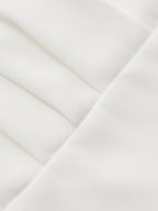 Bloused Waist Wrap-Front Blouse