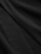 Short-Sleeve Ruched Side Button Detail Dress