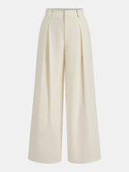 Sleeveless Belted Top & Pleated Pants Set
