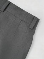 Asymmetric Pleated Wide-Leg Pants