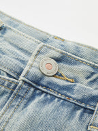 Denim Wrap Front Skort