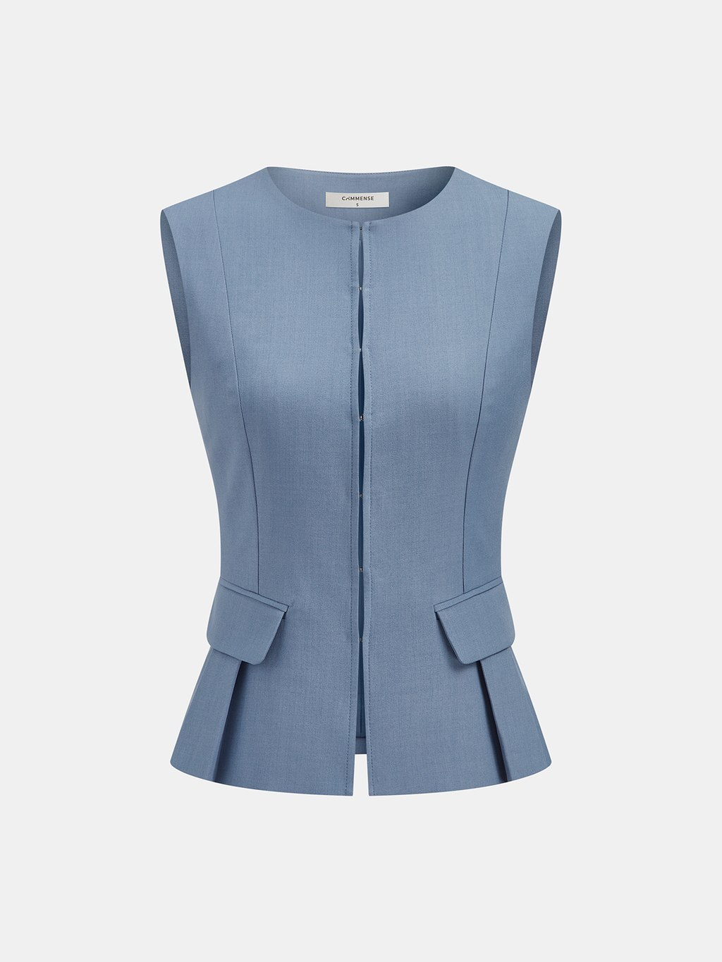 Sleeveless Vest & Wide-Leg Pants Set