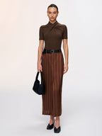 Twist-Front Short-Sleeve Top