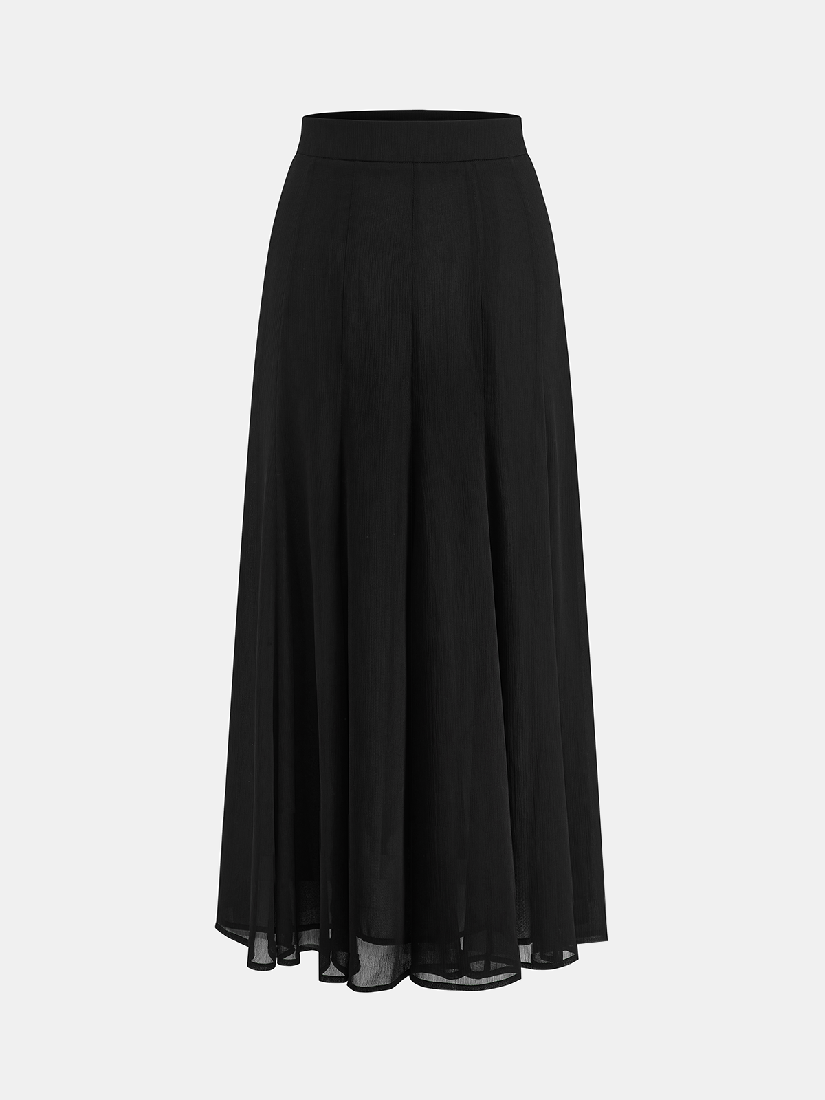 Textured Chiffon Maxi Skirt