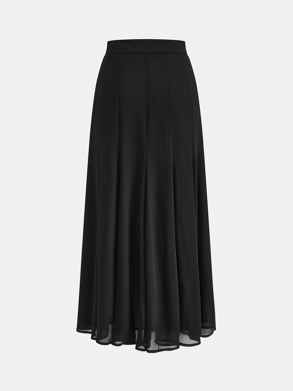 Textured Chiffon Maxi Skirt