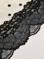 Polka Dot Lace-Trim Mini Skirt