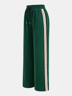 Side Stripe Wide-Leg Sweatpants