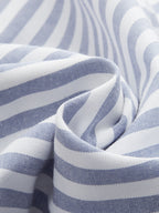 Striped Cut-Out Asymmetric Cami Maxi Dress