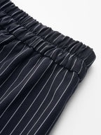 Pinstripe Wrap Tie Top & Pants Set