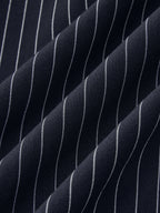 Pinstripe Wrap Tie Top & Pants Set