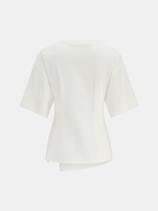 Twisted Asymmetrical Short Sleeve Top