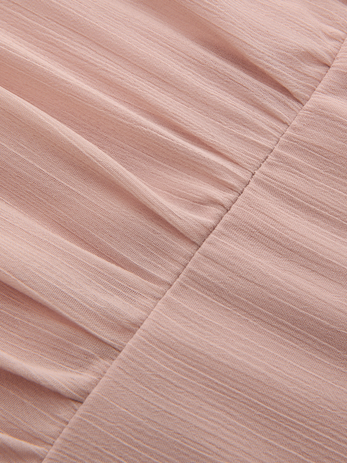 Semi-Sheer Chiffon Long-Sleeve Mini Dress