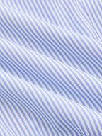 Striped Cinched Waist Cropped Shirt
