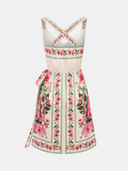 Floral Print Wrap Mini Dress
